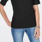 Karen Scott Women's Cotton V Neck T-Shirt Black Size Small
