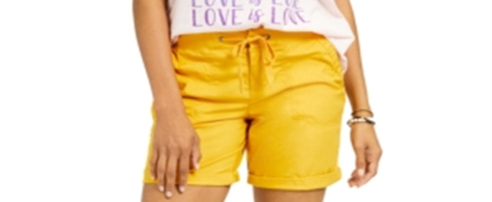 Style & Co Women's Bermuda Shorts Brown Size Large