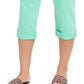 Style & Co Women's Curvy Capri Green Size 6