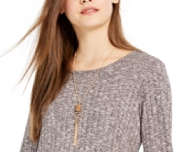 BCX Junior's Ribbed Layered Look Top Pink Size -XS