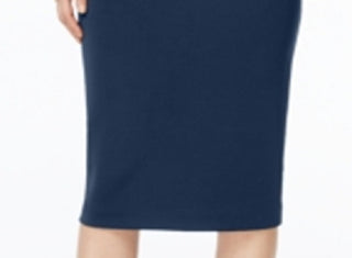 Alfani Women's Below Knee Pencil Skirt Blue Size XS