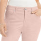Style & Co Women's Curvy Capri Pants Pink Size 18