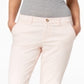 Maison Jules Women's Pocketed Zippered Straight Leg Pants Pink Size 8