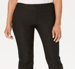 Charter Club Women's Cambridge Skinny Pull on Tummy Control Pants Brown Size 10