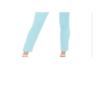 Charter Club Women's  Chelsea Twill Tummy-Control Cropped Pants  Blue Size 8