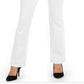 INC International Concepts Women's Bootcut Jeans -White Size 6