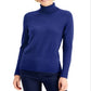 JM Collection Women's Turtleneck Sweater Purple Size M