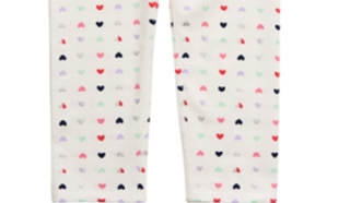 First Impressions Toddler Girl's Heart Print Leggings White Size 3 T