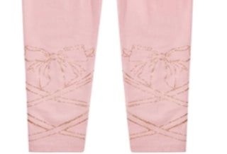 Epic Threads Toddler Girl's Glitter Bow Leggings Pink Size 2T