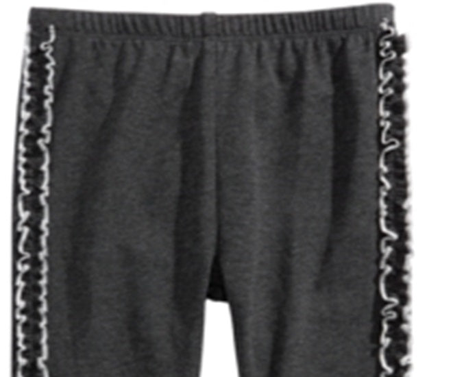 First Impressions Toddler Girl's Ruffle Side Leggings Gray Size -4T