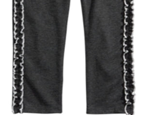 First Impressions Toddler Girl's Ruffle Side Leggings Gray Size -4T