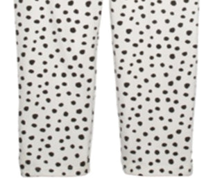 First Impressions Toddler Girl's Animal Print Leggings White Size 2 T