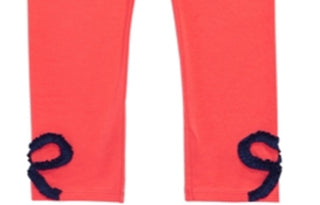 First Impressions Toddler Girl's Bow Trim Leggings Orange Size -3T
