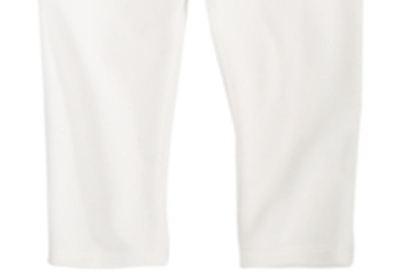 First Impressions Baby Girl's Velour Leggings White Size 4 T