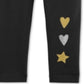 CartersToddler Girl's Hearts and Star Foiled Leggings Gray Size 3T
