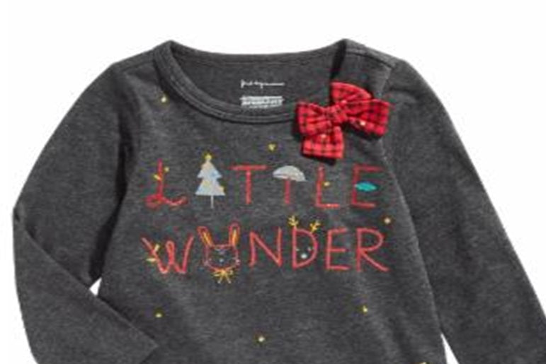 First Impressions Toddler Girl's Little Wonder Print T-Shirt Gray Size 4T