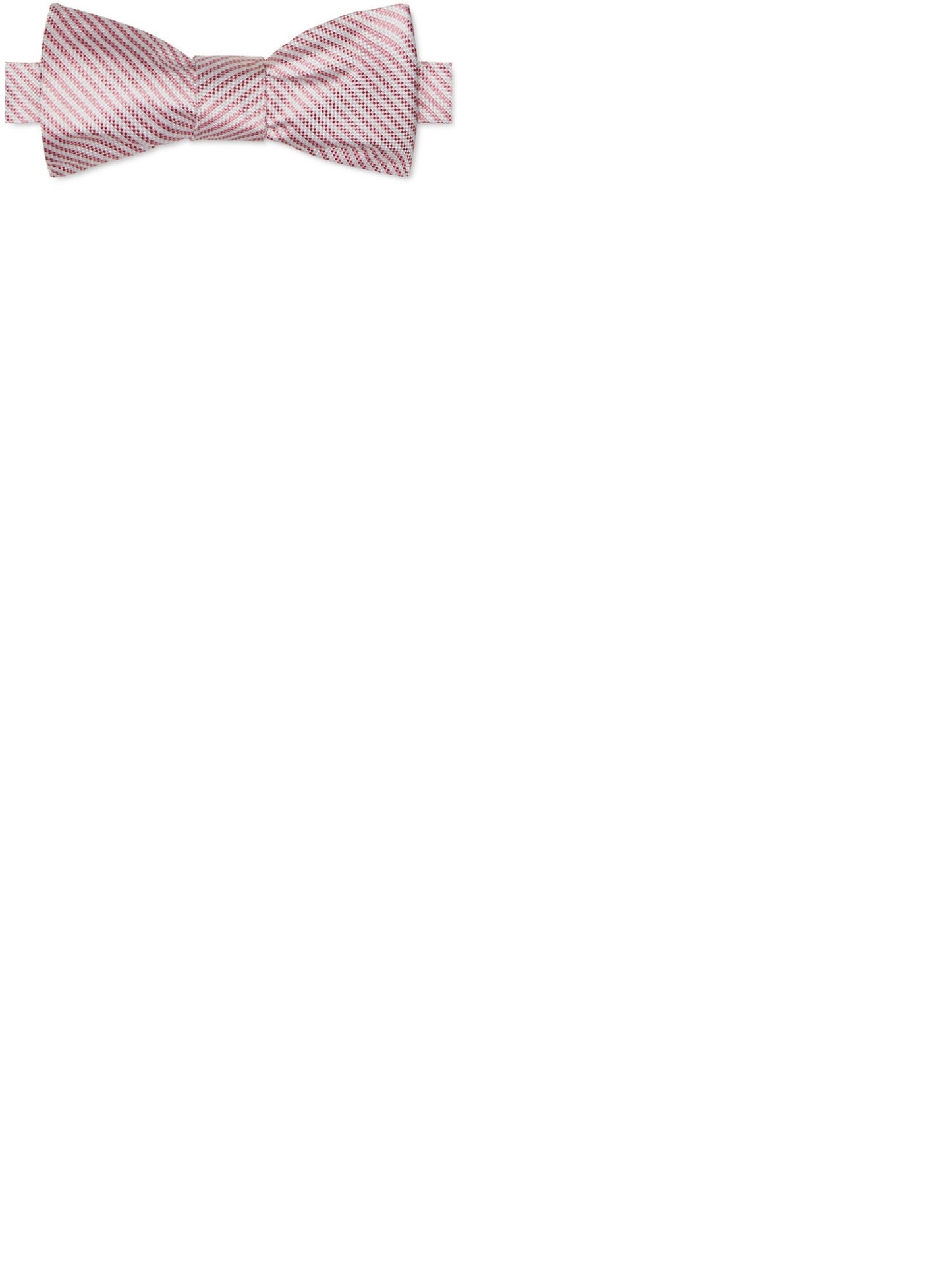 Tommy Hilfiger Men's Seersucker Stripe Bow Tie Pink size Regular