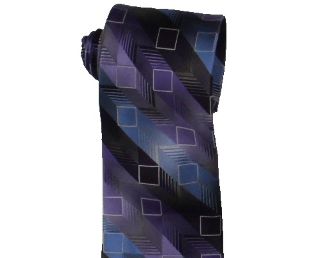 Van Heusen Men's Silk Professional Neck Tie Purple Size Regular