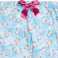 Max & Olivia Little & Big Girl's Unicorn Print Pajama Pants Blue Size M