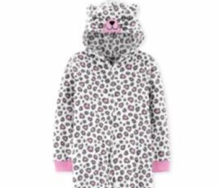 Carter's Little & Big Girl's 1 Pc Leopard-Print Pajama Pink Size 6
