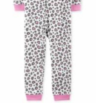 Carter's Little & Big Girl's 1 Pc Leopard-Print Pajama Pink Size 6