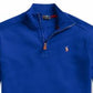 Polo Ralph Lauren Boy's Pullover Sweaters Half Zip Blue Size L (14-16)