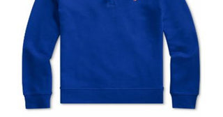 Polo Ralph Lauren Boy's Pullover Sweaters Half Zip Blue Size L (14-16)