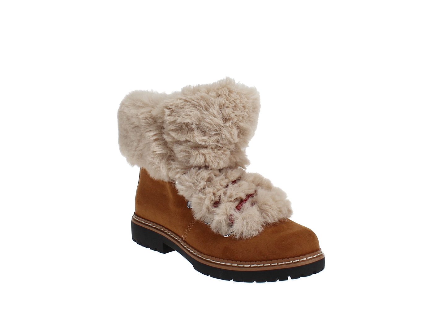 INC International Concepts Women's Pravale Lug Sole Cold Weather Booties Brown Size 6