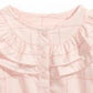 First Impressions Baby Girl's Cotton Ruffle Trim Windowpane Top Pink Size 6-9 M