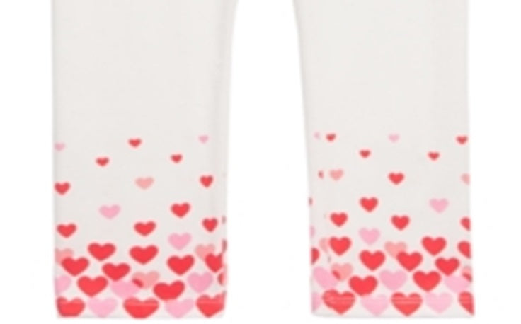 First Impressions Baby Girl's Heart-Print Leggings White Size 24M