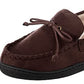 Isotoner Men's Microsuede Moccasin Slipper Brown Size -9.5-10.5