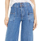 Free People Women's Midnight City Denim High Waist Wide Leg Jeans Blue Size 29
