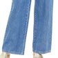 Free People Women's Midnight City Denim High Waist Wide Leg Jeans Blue Size 29