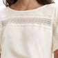 Levi's Women's Noe Lace Contrast T-Shirt White Size XL