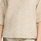 Alfani Women's 3/4 Sleeve Jewel Neck Sweater Brown Size Petite Large