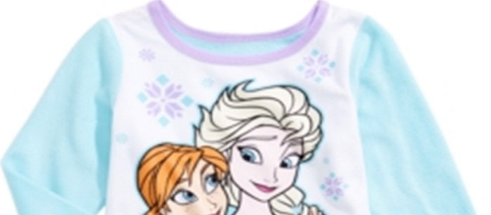 Ame Toddler Girl's 2 Pc Frozen Fleece Pajamas Set Blue Size 2T