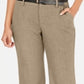 Charter Club Women's Belted Tummy Control Trousers Brown Size 18