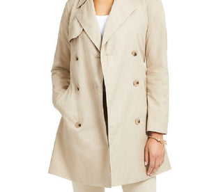Charter Club Women's Classic Solid Trench Coat Brown Size Small