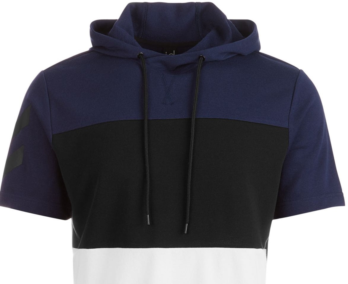 Ideology Men's Hoodie Colorblocked Terry Pullover Blue Size Large