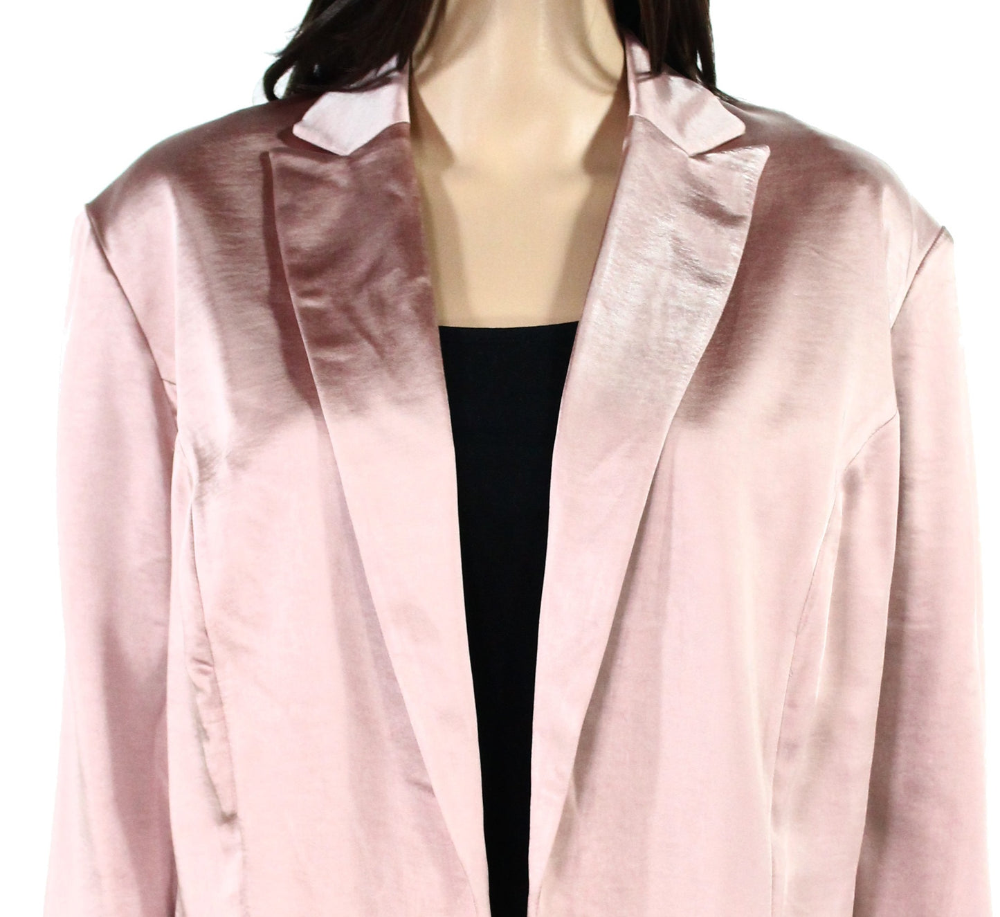 INC International Concepts Women's Plus Open Front Blazer Pink Size 3X