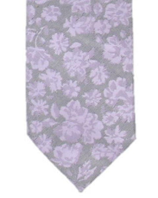 Ryan Seacrest Distinction Men's Beaufort Silk Blend Floral Neck Tie Purple One Size