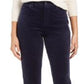 Charter Club Women's Lexington Corduroy Tummy Control Pants Blue Size 10