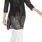Alfani Women's Printed Super Tunic Black Size Petite Medium