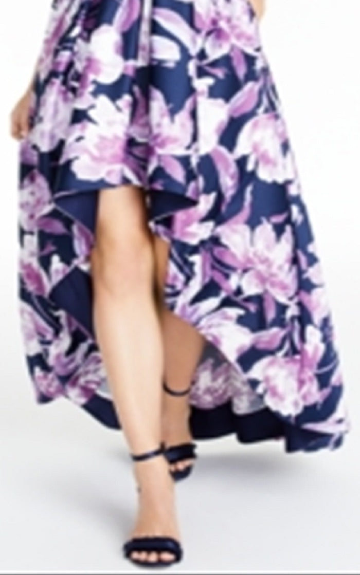 Speechless Junior's Lace Racerback Gown Blue Size 9