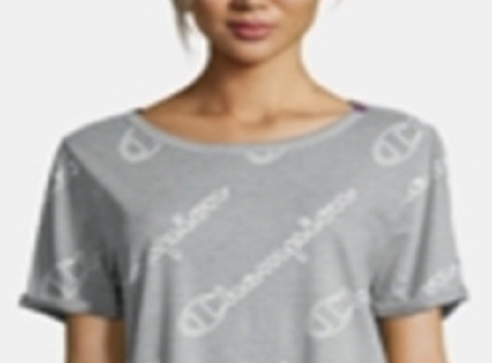 Champion Women's Fitness Running Crop Top Gray Size Large