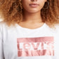 Levi's Women's Plus Perfect Cotton Crewneck Top White Size 1X