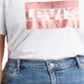 Levi's Women's Plus Perfect Cotton Crewneck Top White Size 1X