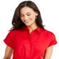Charter Club Women's Dress Shirt Red Size 8