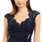 Connected Women's Lace Column Gown Blue Size 16