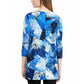Alfani Women's Printed Boat Neck Tunic Blue Size Small